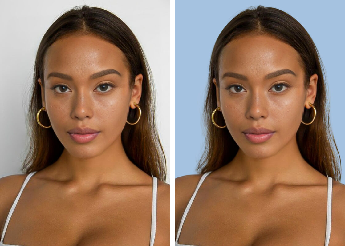 Add Blue Background to Photo Online