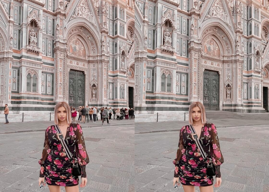 写真から人を消す